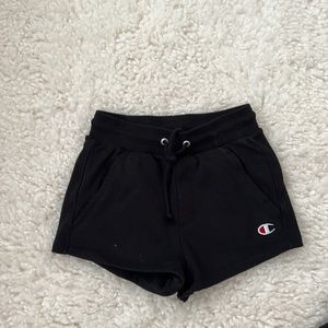 Extra small black champion sweat shorts